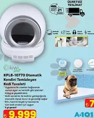 KİWİ PETS KPLB-10770 OTOMATİK KENDİNİ TEMİZLEYEN KEDİ TUVALETİ